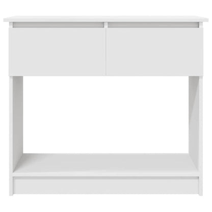 Avlastningsbord Konsollbord Hvit med skuffer 85,5x38,5x74,5 cm