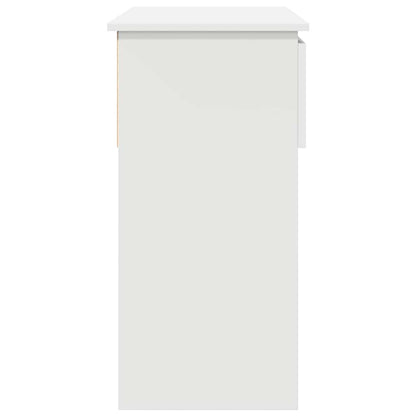 Avlastningsbord Konsollbord Hvit med skuffer 85,5x38,5x74,5 cm