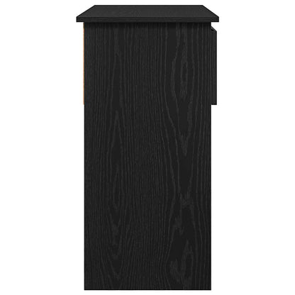 Avlastningsbord Konsollbord Svart med skuffer 85,5x38,5x74,5 cm