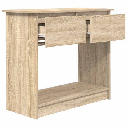 Avlastningsbord Konsollbord Sonoma Eik med skuffer 85,5x38,5x74,5 cm