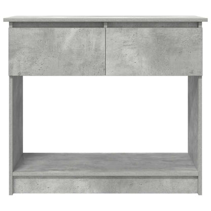 Avlastningsbord konsollbord Betonggrå med skuffer 85,5x38,5x74,5 cm