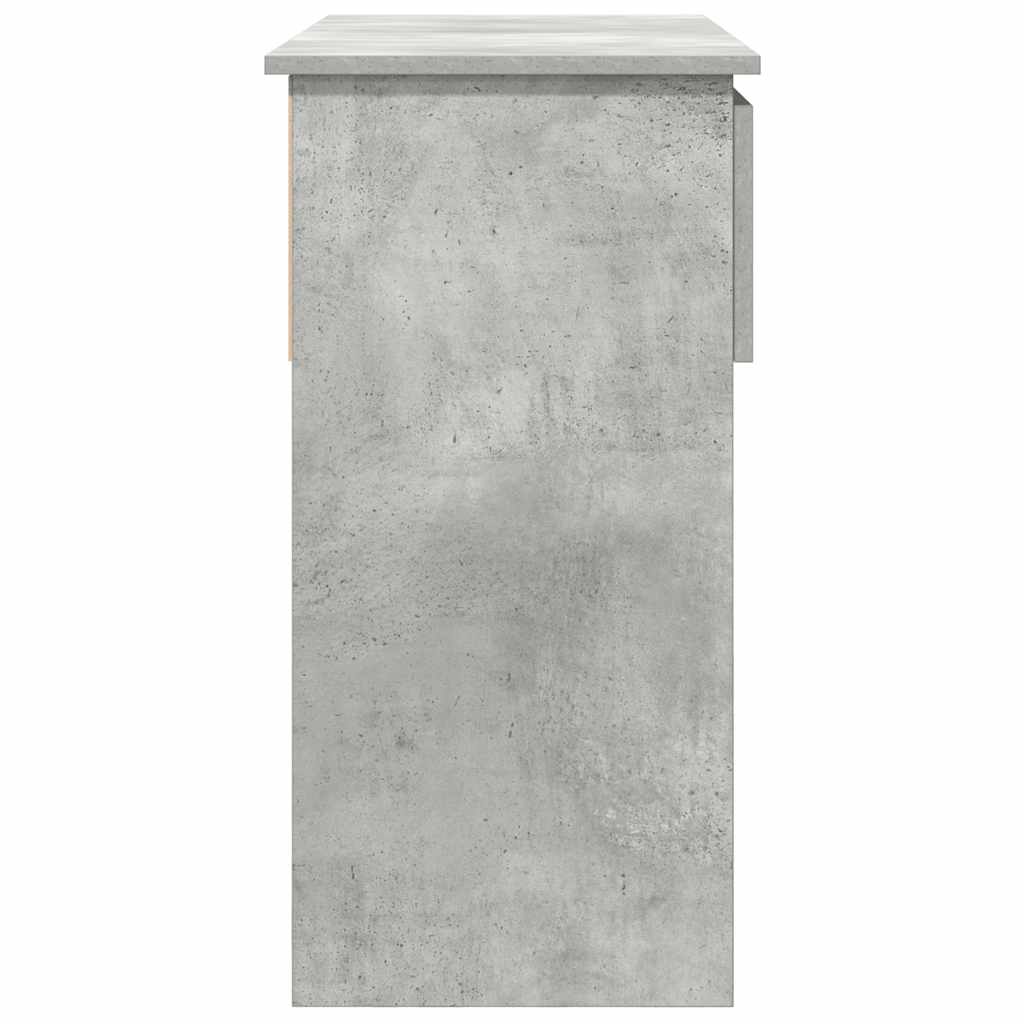 Avlastningsbord konsollbord Betonggrå med skuffer 85,5x38,5x74,5 cm