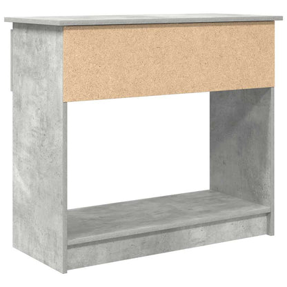 Avlastningsbord konsollbord Betonggrå med skuffer 85,5x38,5x74,5 cm