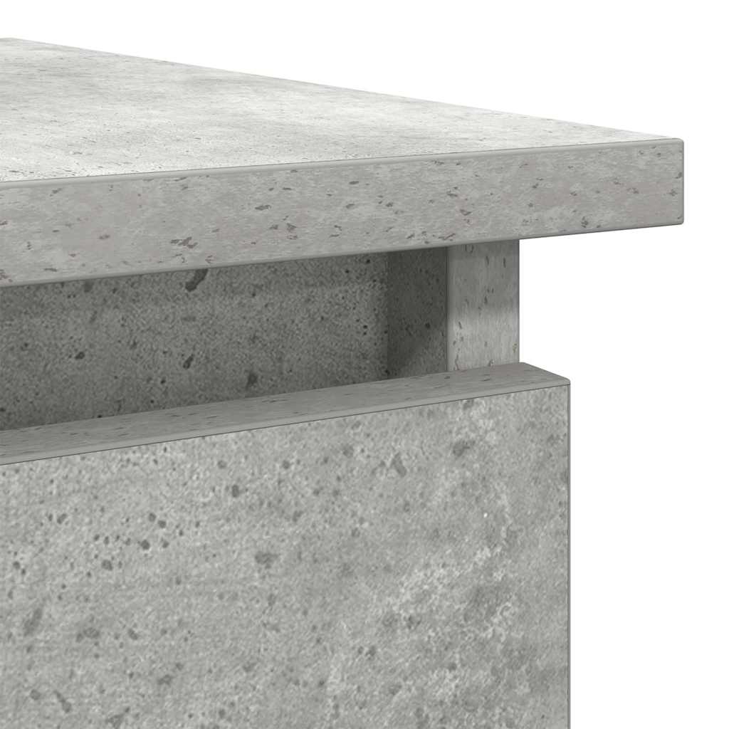 Avlastningsbord konsollbord Betonggrå med skuffer 85,5x38,5x74,5 cm