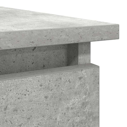 Avlastningsbord konsollbord Betonggrå med skuffer 85,5x38,5x74,5 cm