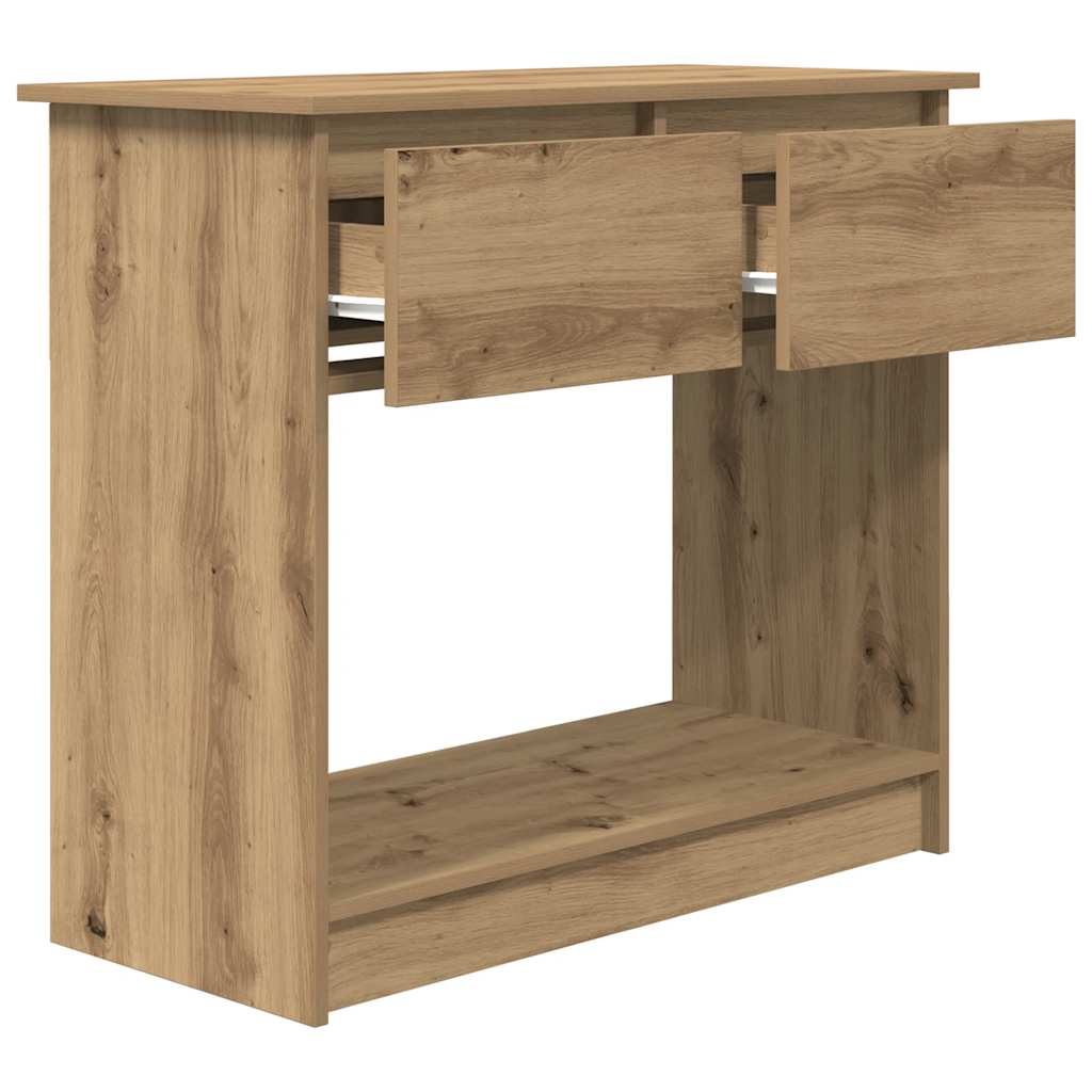 Avlastningsbord konsollbord Artisan Eik med skuffer 85,5x38,5x74,5 cm