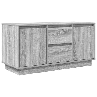 TV-Møbel Sonoma Grå TV-benk med LED-lys 100x41x50 cm