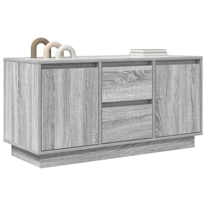 TV-Møbel Sonoma Grå TV-benk med LED-lys 100x41x50 cm