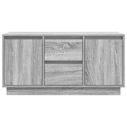 TV-Møbel Sonoma Grå TV-benk med LED-lys 100x41x50 cm