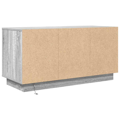TV-Møbel Sonoma Grå TV-benk med LED-lys 100x41x50 cm