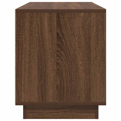 TV-Møbel Brun Eik TV-benk med LED-lys 100x41x50 cm