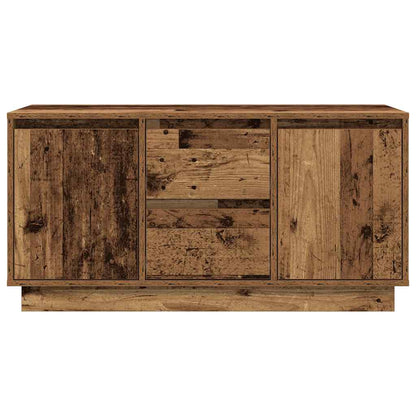 TV-Møbel Gammelt Tre Tv-benk med LED-lys 100x41x50 cm