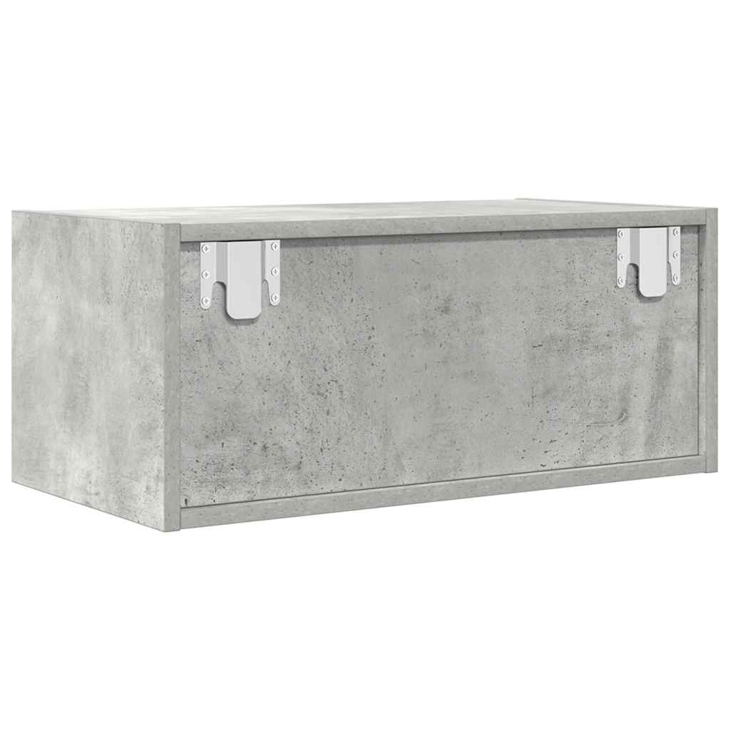 TV-Møbel Betonggrå Tv-benker 2 stk 60x31x25,5 cm