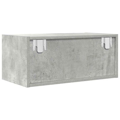 TV-Møbel Betonggrå Tv-benker 2 stk 60x31x25,5 cm