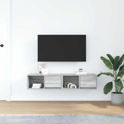 TV-Møbel Sonoma Grå Tv-benker 2 stk 60x31x25,5 cm