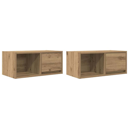 TV-Møbel Artisan Eik Tv-benker 2 stk 60x31x25,5 cm