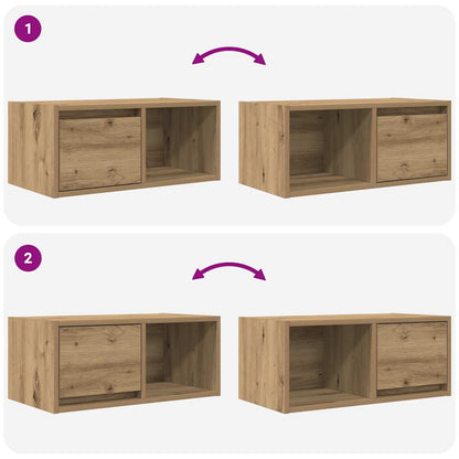 TV-Møbel Artisan Eik Tv-benker 2 stk 60x31x25,5 cm