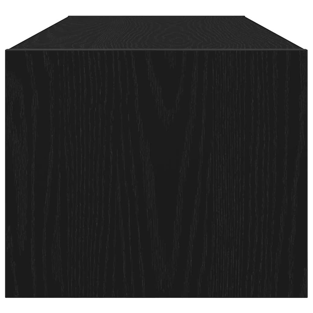 TV-Møbel Svart Eik Tv-benk 100x31x25,5 cm