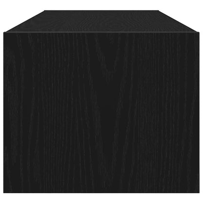 TV-Møbel Svart Eik Tv-benk 100x31x25,5 cm