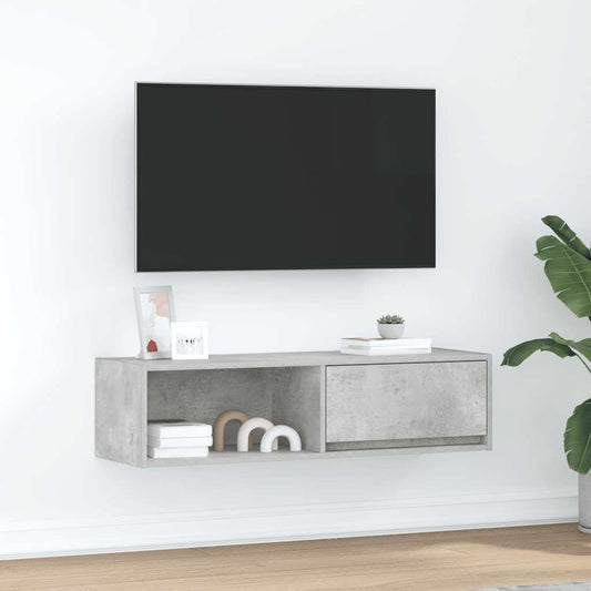 TV-Møbel Betonggrå TV-benk 100x31x25,5 cm