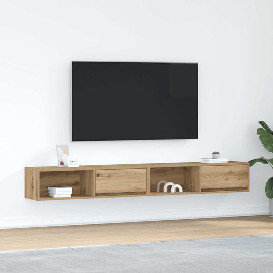 TV-Møbel Artisan Eik Tv-benker 2 stk 100x31x25,5 cm