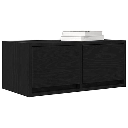 TV-Møbel Svart Eik Tv-benker 2 stk 60x31x25,5 cm