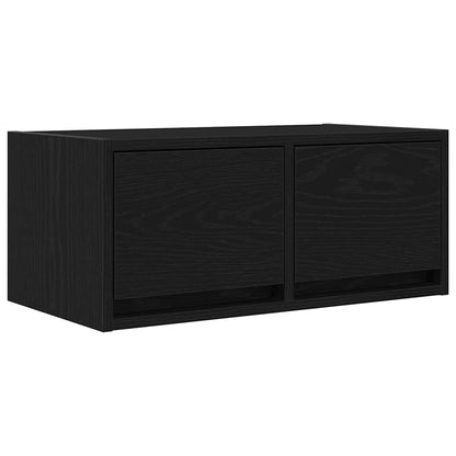 TV-Møbel Svart Eik Tv-benker 2 stk 60x31x25,5 cm