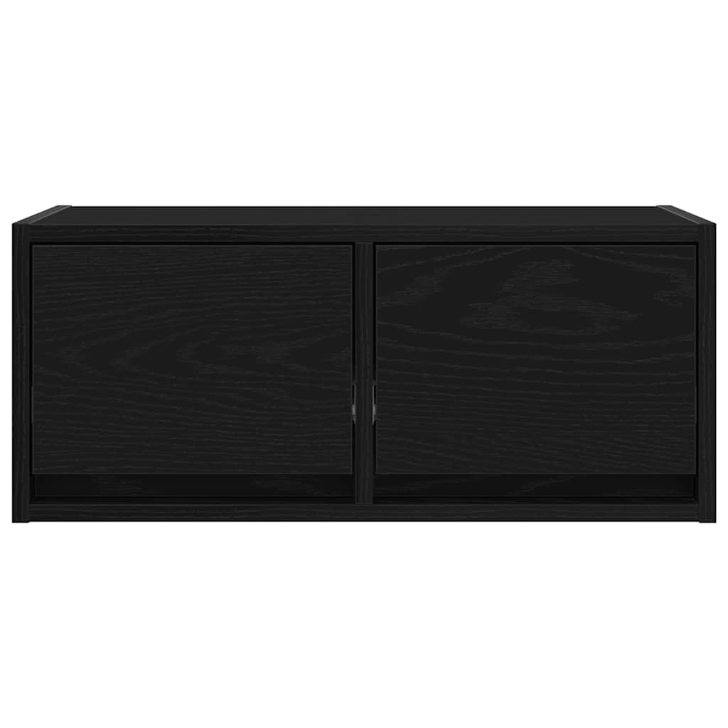 TV-Møbel Svart Eik Tv-benker 2 stk 60x31x25,5 cm