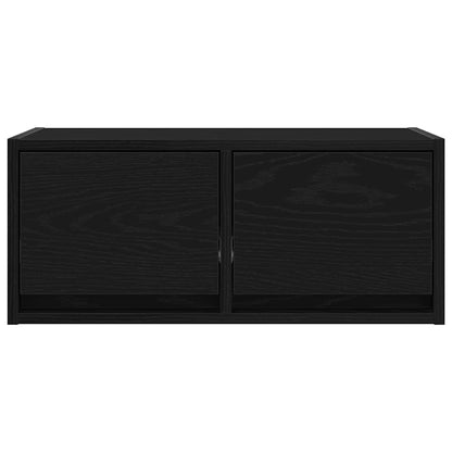 TV-Møbel Svart Eik Tv-benker 2 stk 60x31x25,5 cm