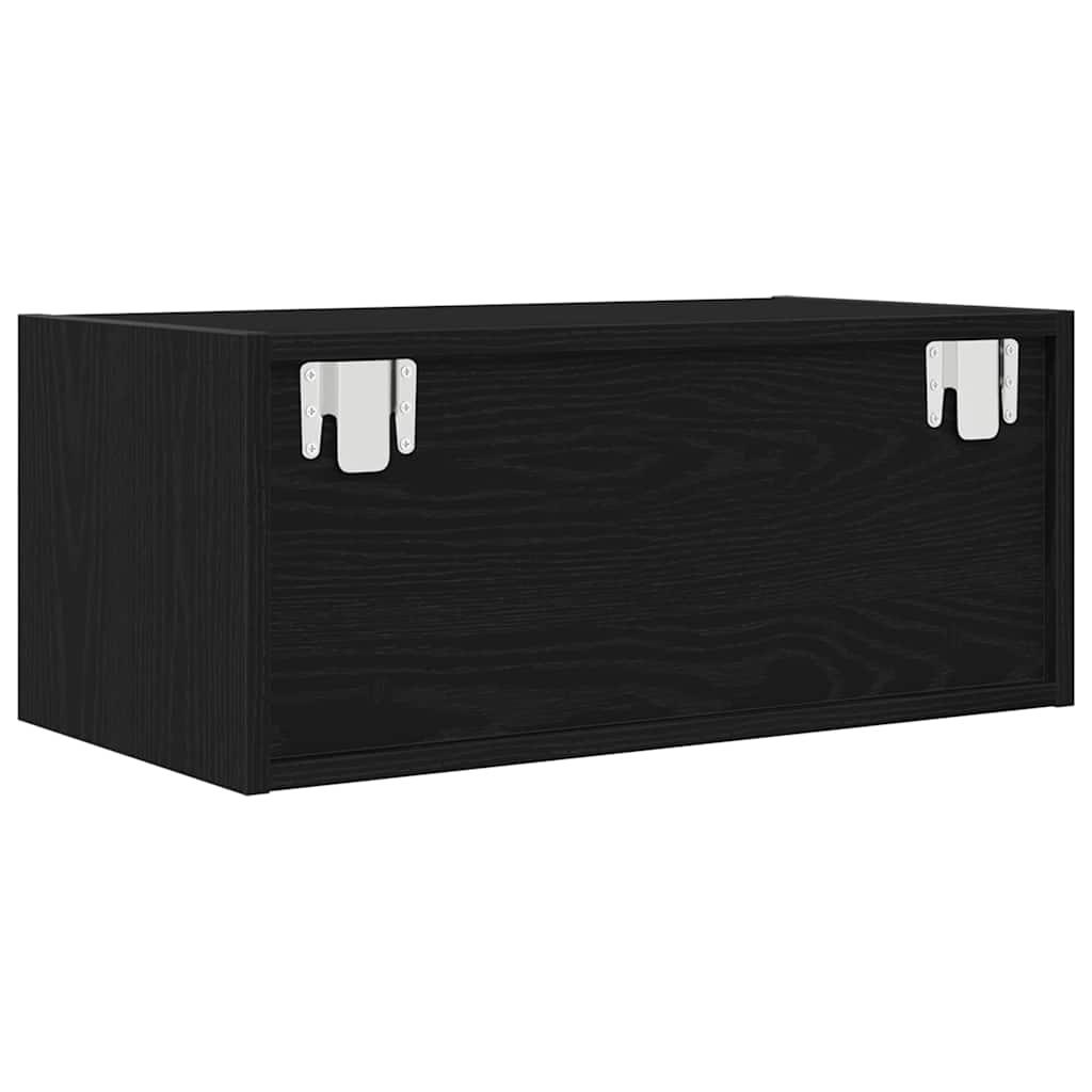 TV-Møbel Svart Eik Tv-benker 2 stk 60x31x25,5 cm