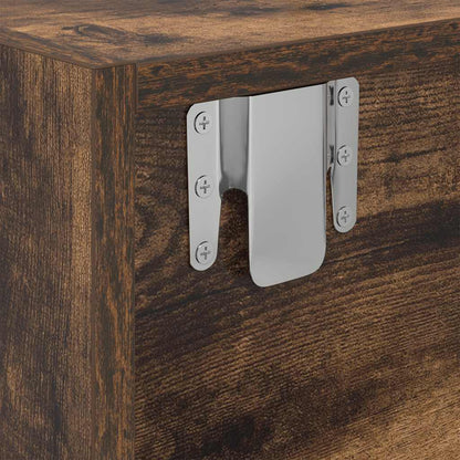 TV-benker 2 stk røkt eik 60x31x25,5 cm konstruert tre