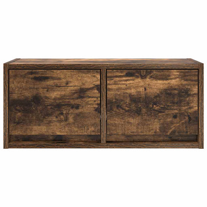 TV-benker 2 stk røkt eik 60x31x25,5 cm konstruert tre