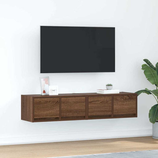 TV-Møbel Brun Eik Tv-benker 2 stk 60x31x25,5 cm