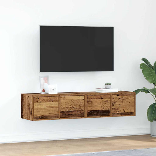 TV-Møbel Gammelt Tre Tv-benker 2 stk 60x31x25,5 cm