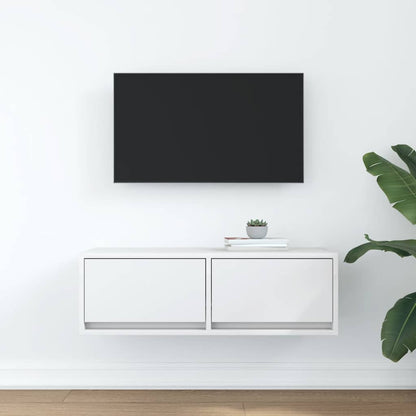 TV-Møbel Hvit Tv-benk 80x31x25,5 cm
