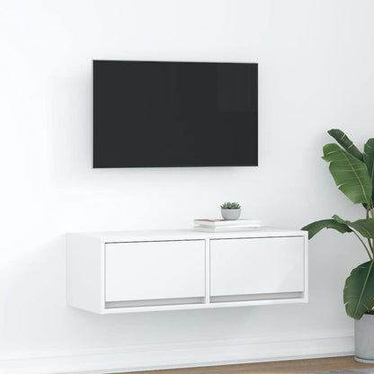 TV-Møbel Hvit Tv-benk 80x31x25,5 cm