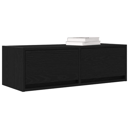 TV-Møbel Svart Eik Tv-benk 80x31x25,5 cm