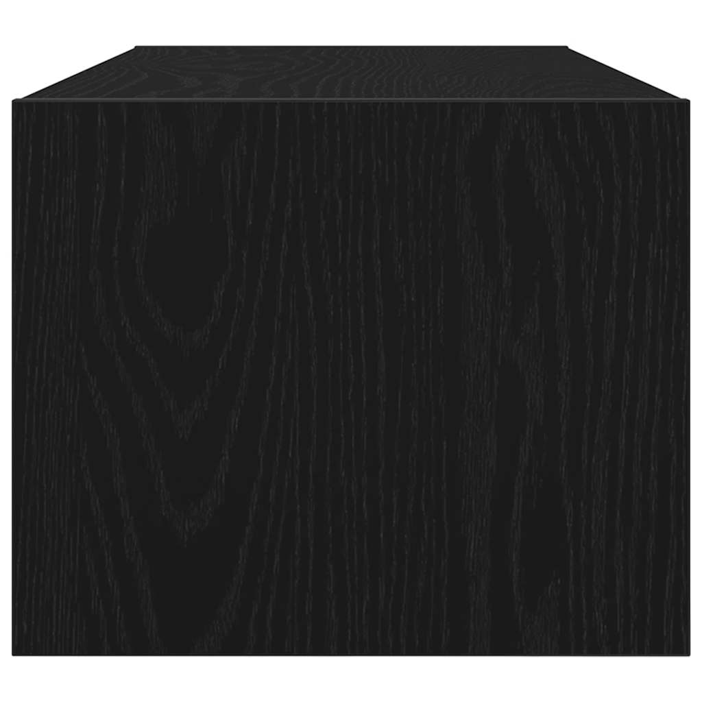 TV-Møbel Svart Eik Tv-benk 80x31x25,5 cm