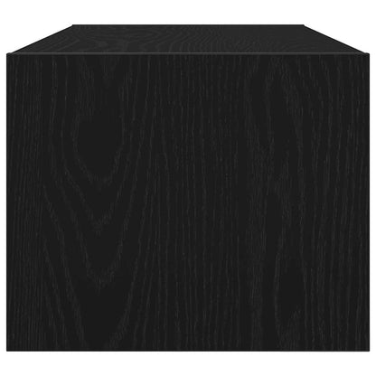 TV-benker 2 stk svart eik 80x31x25,5 cm konstruert tre