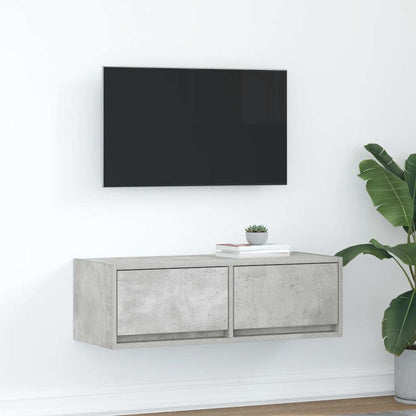 TV-Møbel Betonggrå Tv-benk 80x31x25,5 cm