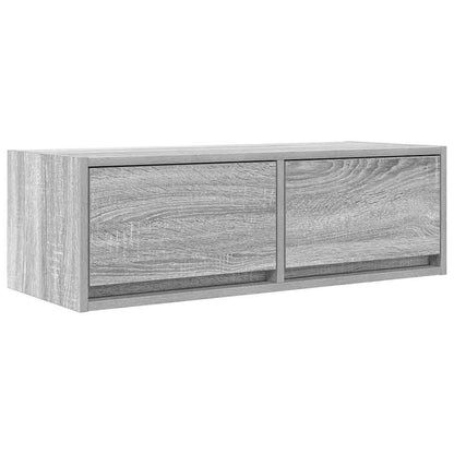 TV-benk grå sonoma 80x31x25,5 cm konstruert tre
