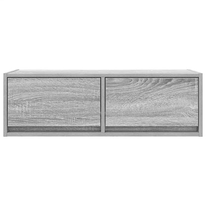 TV-benk grå sonoma 80x31x25,5 cm konstruert tre