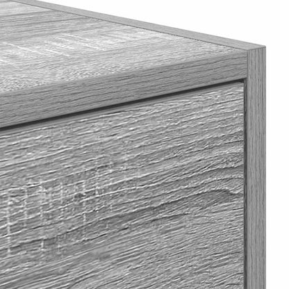 TV-benk grå sonoma 80x31x25,5 cm konstruert tre