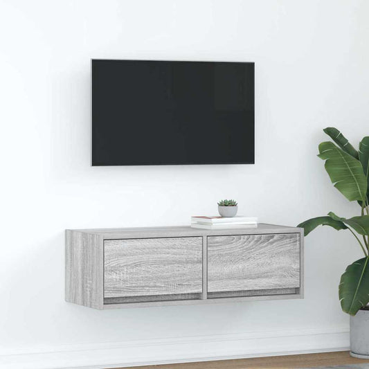 TV-Møbel Sonoma Grå Tv-benk 80x31x25,5 cm
