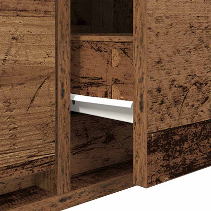 TV-benk gammelt tre 80x31x25,5 cm konstruert tre