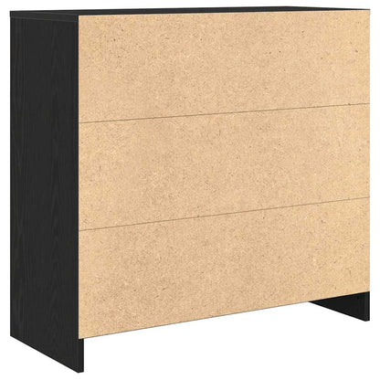 Skjenk Svart Eik med skuff 80x34x76 cm