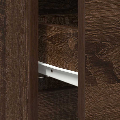 Skjenk Brun Eik med skuff 80x34x76 cm