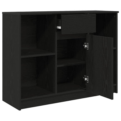 Skjenk Svart Eik med skuff 101x35x76 cm