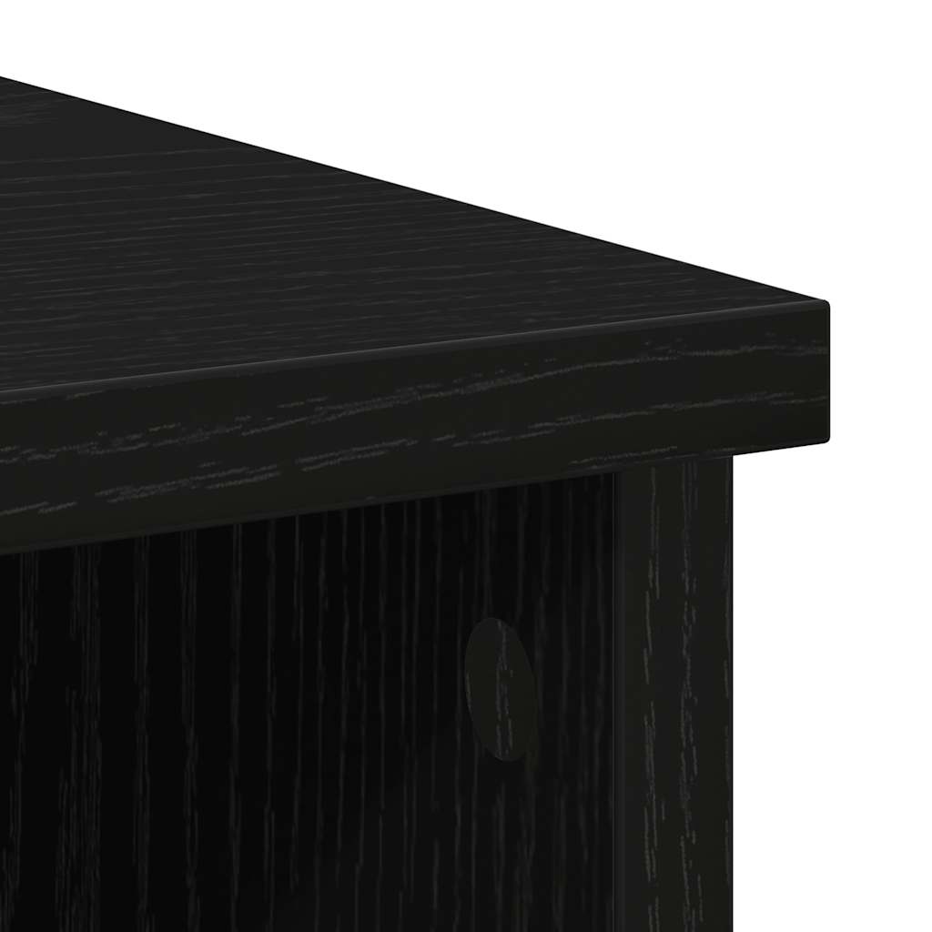 Skjenk Svart Eik med skuff 101x35x76 cm