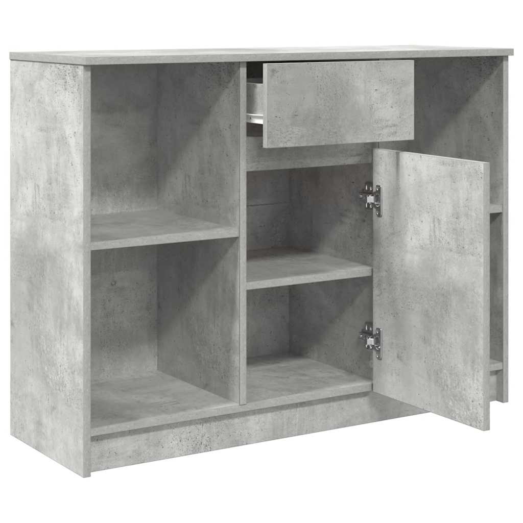 Skjenk Betonggrå med 6 skuffer 101x35x76 cm